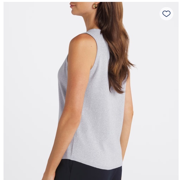 ✨ NWT Vince Camuto Crewneck Sweater Tank - Size Small - Gray - Picture 3 of 10